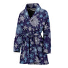 Snowflake Pattern Print Women Long Robe-grizzshop