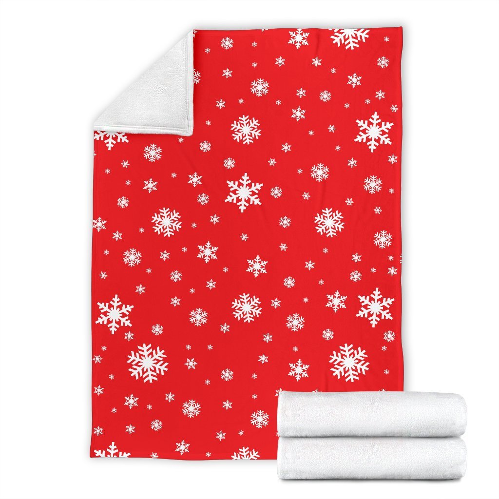 Snowflake Print Pattern Blanket-grizzshop