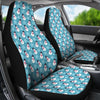 Snowflake Snowman Pattern Print Universal Fit Car Seat Cover-grizzshop