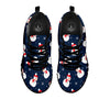 Snowman Print Pattern Black Sneaker-grizzshop