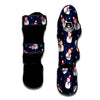 Snowman Print Pattern Muay Thai Shin Guards-grizzshop