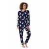 Snowman Print Pattern Women's Pajamas-grizzshop