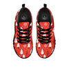 Snowman Red Print Pattern Black Sneaker-grizzshop