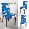 Snowman Snowflake Pattern Print Chair Cover-grizzshop