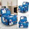 Snowman Snowflake Pattern Print Recliner Cover-grizzshop