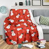 Snowman Snowflake Print Pattern Blanket-grizzshop