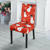 Snowman Snowflake Print Pattern Chair Cover-grizzshop