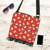 Snowman Snowflake Print Pattern Crossbody Bags-grizzshop