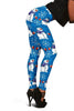 Snowman Snowflake Print Pattern Women Leggings-grizzshop