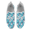 Snowman Teal Print Pattern White Athletic Shoes-grizzshop