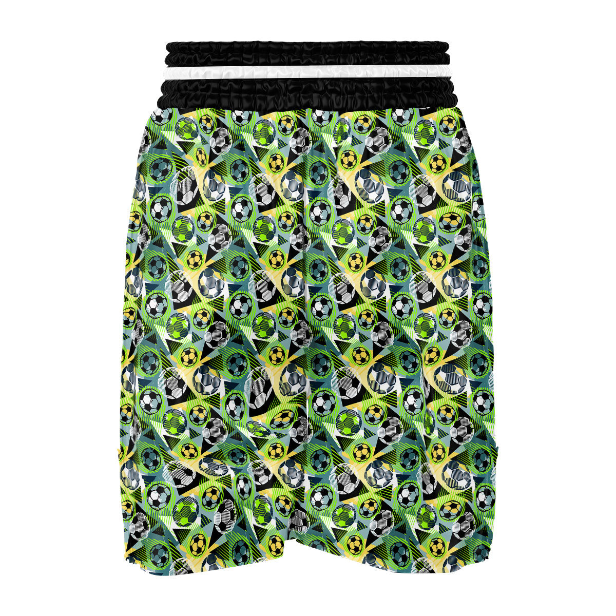 Soccer Ball Grunge Print Pattern Boxing Shorts-grizzshop