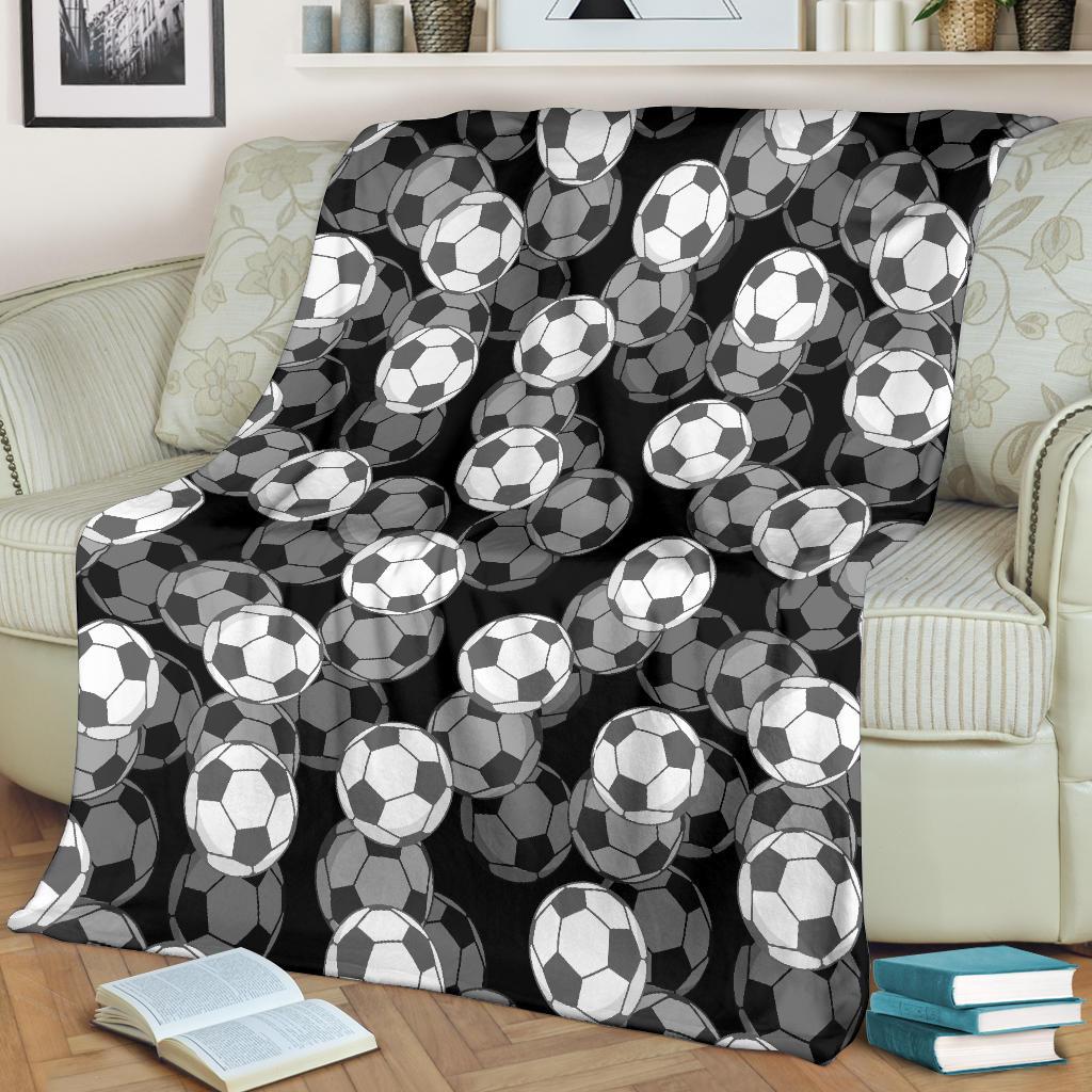 Soccer Pattern Print Blanket-grizzshop