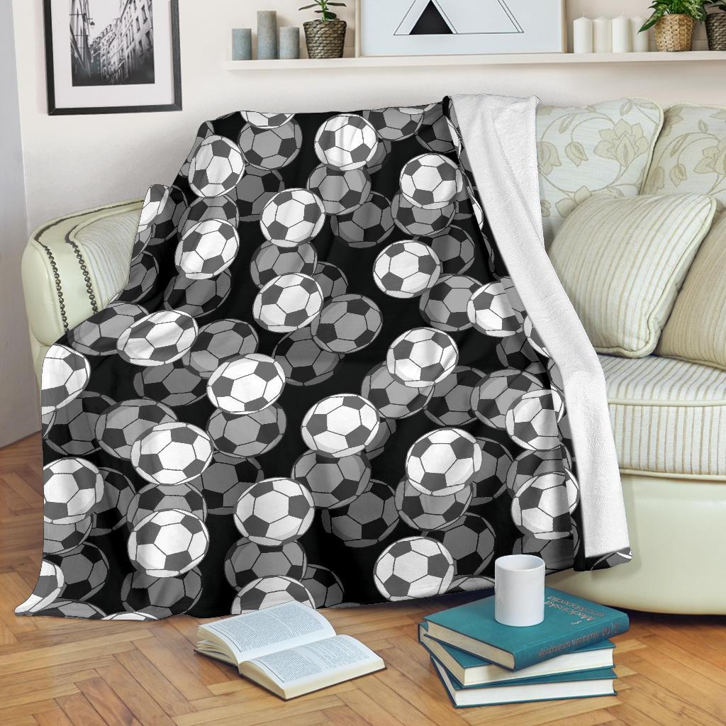 Soccer Pattern Print Blanket-grizzshop