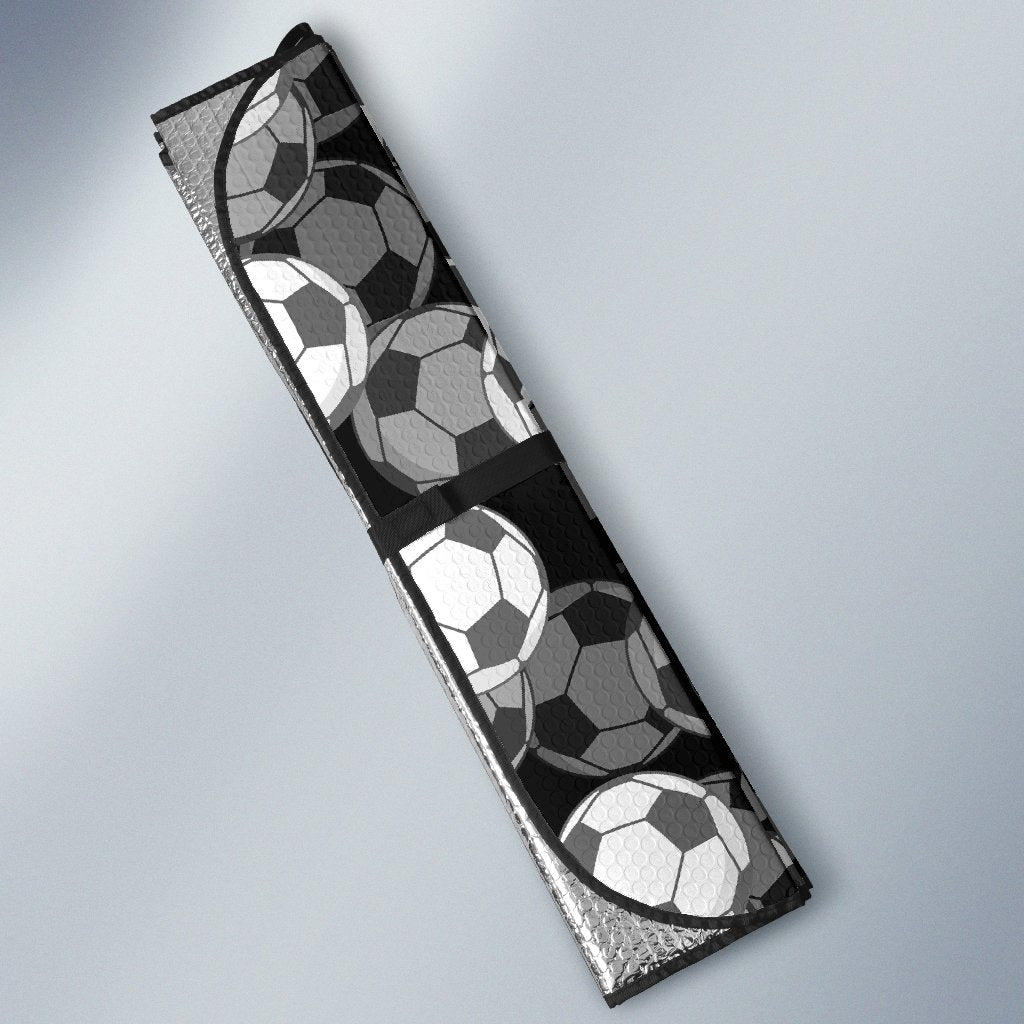 Soccer Pattern Print Car Sun Shade-grizzshop