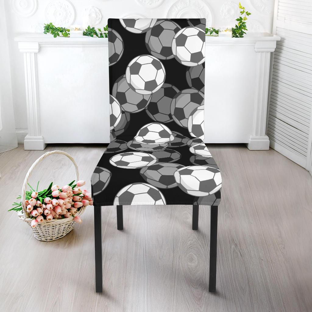 Soccer Pattern Print Chair Cover-grizzshop