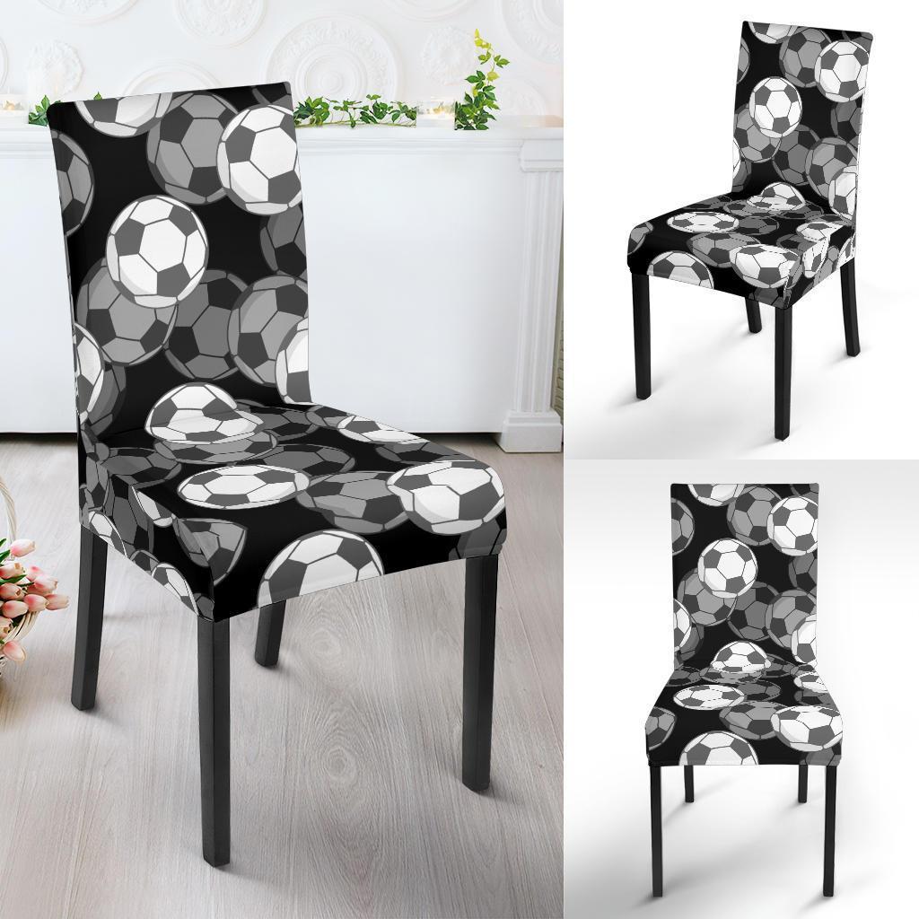 Soccer Pattern Print Chair Cover-grizzshop