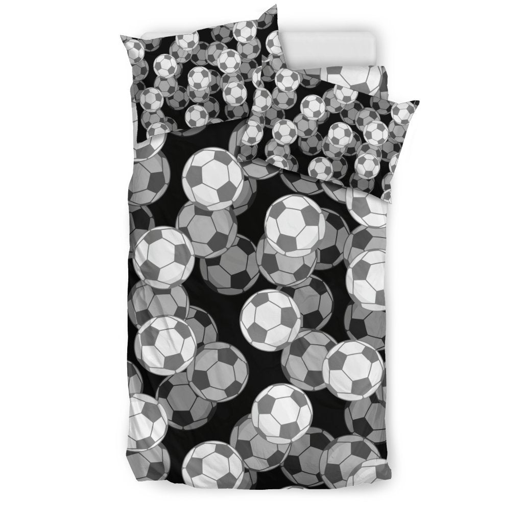 Soccer Pattern Print Duvet Cover Bedding Set-grizzshop