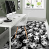 Soccer Pattern Print Floor Mat-grizzshop