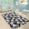 Soccer Pattern Print Floor Mat-grizzshop