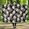 Soccer Pattern Print Hooded Blanket-grizzshop