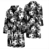 Soccer Pattern Print Men Long Robe-grizzshop