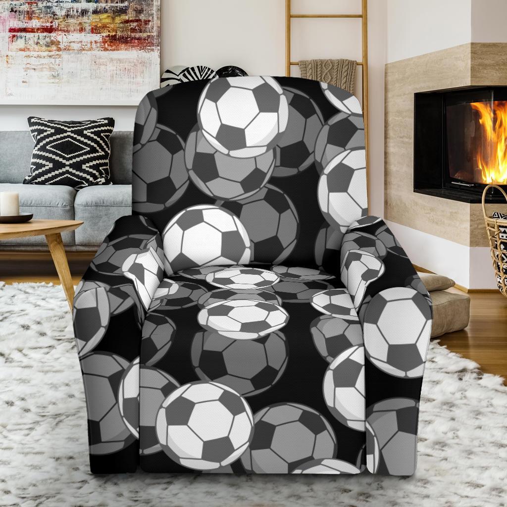 Soccer Pattern Print Recliner Cover-grizzshop