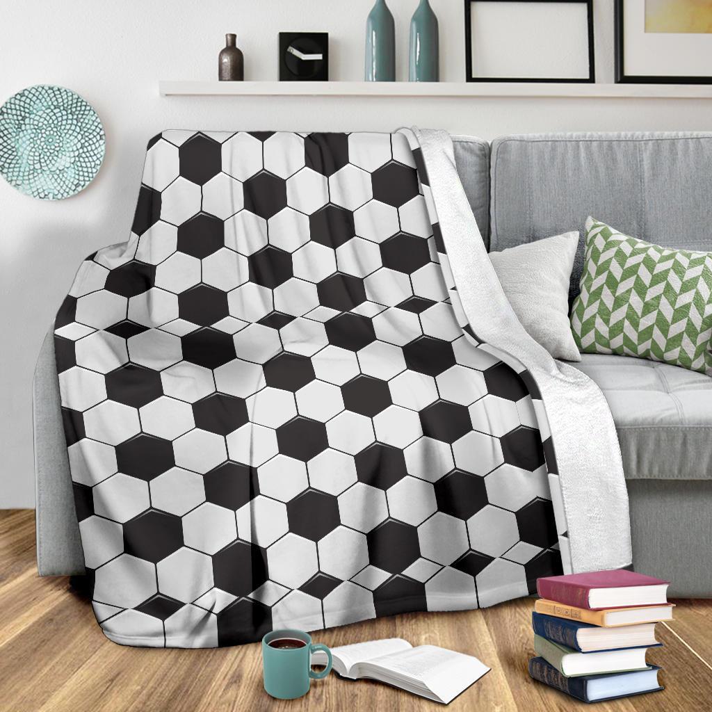 Soccer Print Pattern Blanket-grizzshop