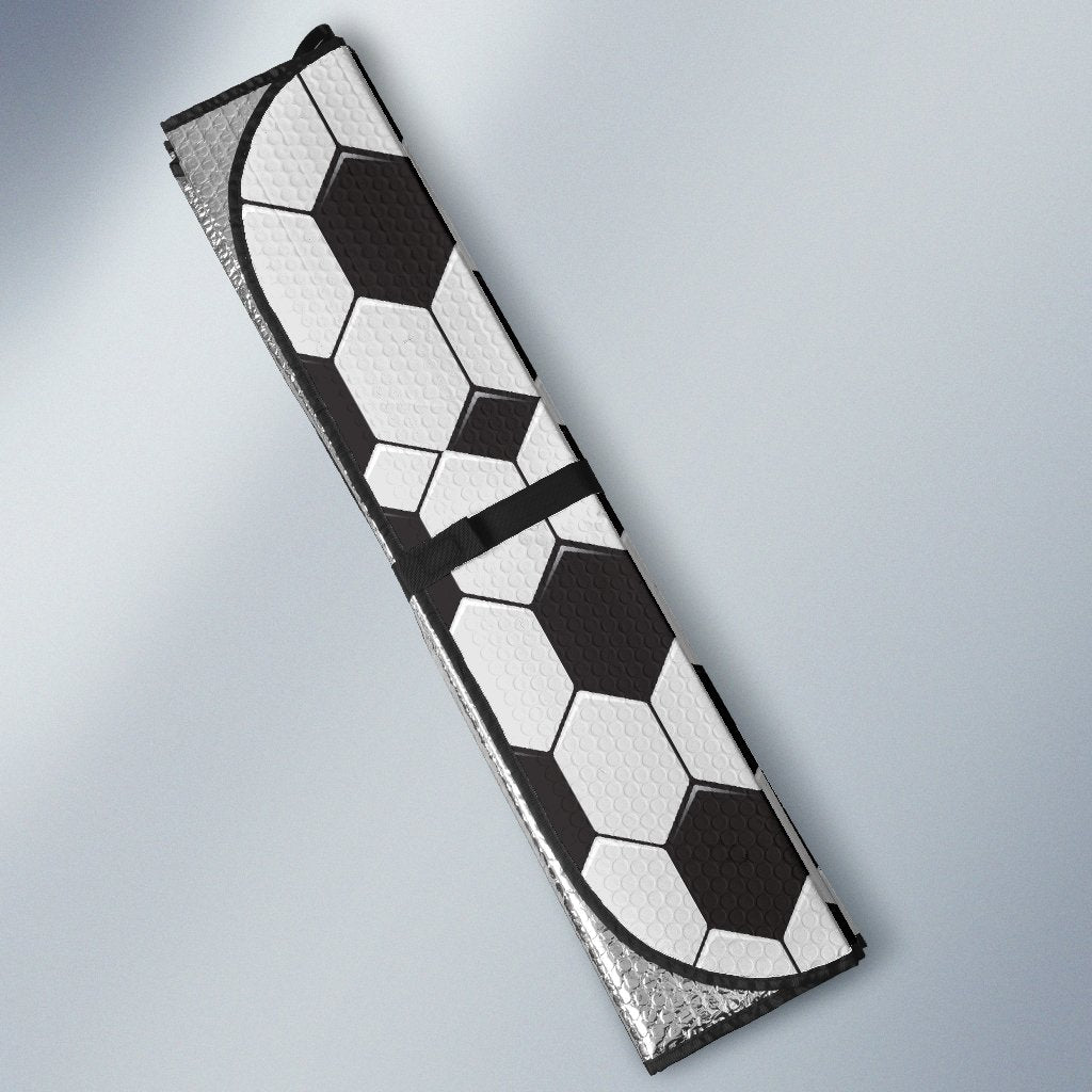 Soccer Print Pattern Car Sun Shade-grizzshop