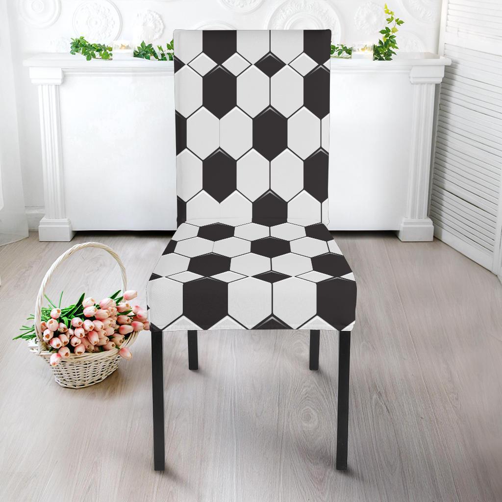 Soccer Print Pattern Chair Cover-grizzshop