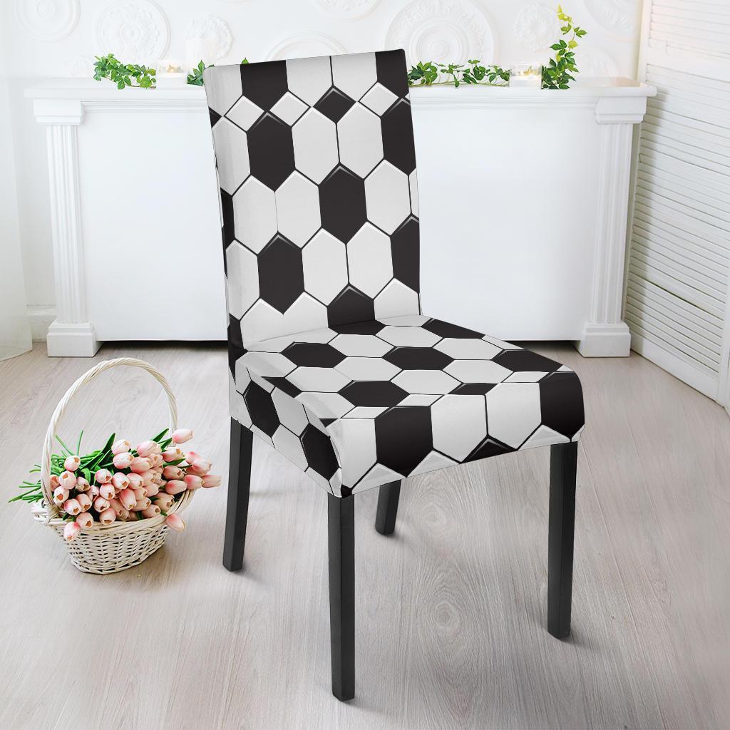 Soccer Print Pattern Chair Cover-grizzshop