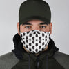 Soccer Print Pattern Face Mask-grizzshop