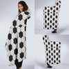 Soccer Print Pattern Hooded Blanket-grizzshop