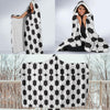 Soccer Print Pattern Hooded Blanket-grizzshop