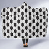 Soccer Print Pattern Hooded Blanket-grizzshop