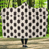 Soccer Print Pattern Hooded Blanket-grizzshop