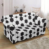 Soccer Print Pattern Loveseat Cover-grizzshop