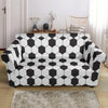 Soccer Print Pattern Loveseat Cover-grizzshop