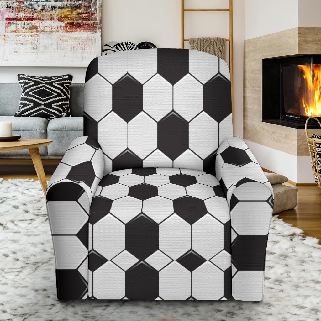 Soccer Print Pattern Recliner Cover-grizzshop