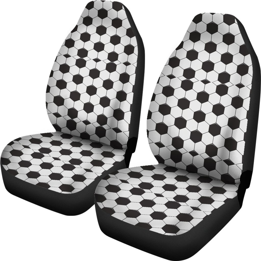 Soccer Print Pattern Universal Fit Car Seat Cover-grizzshop