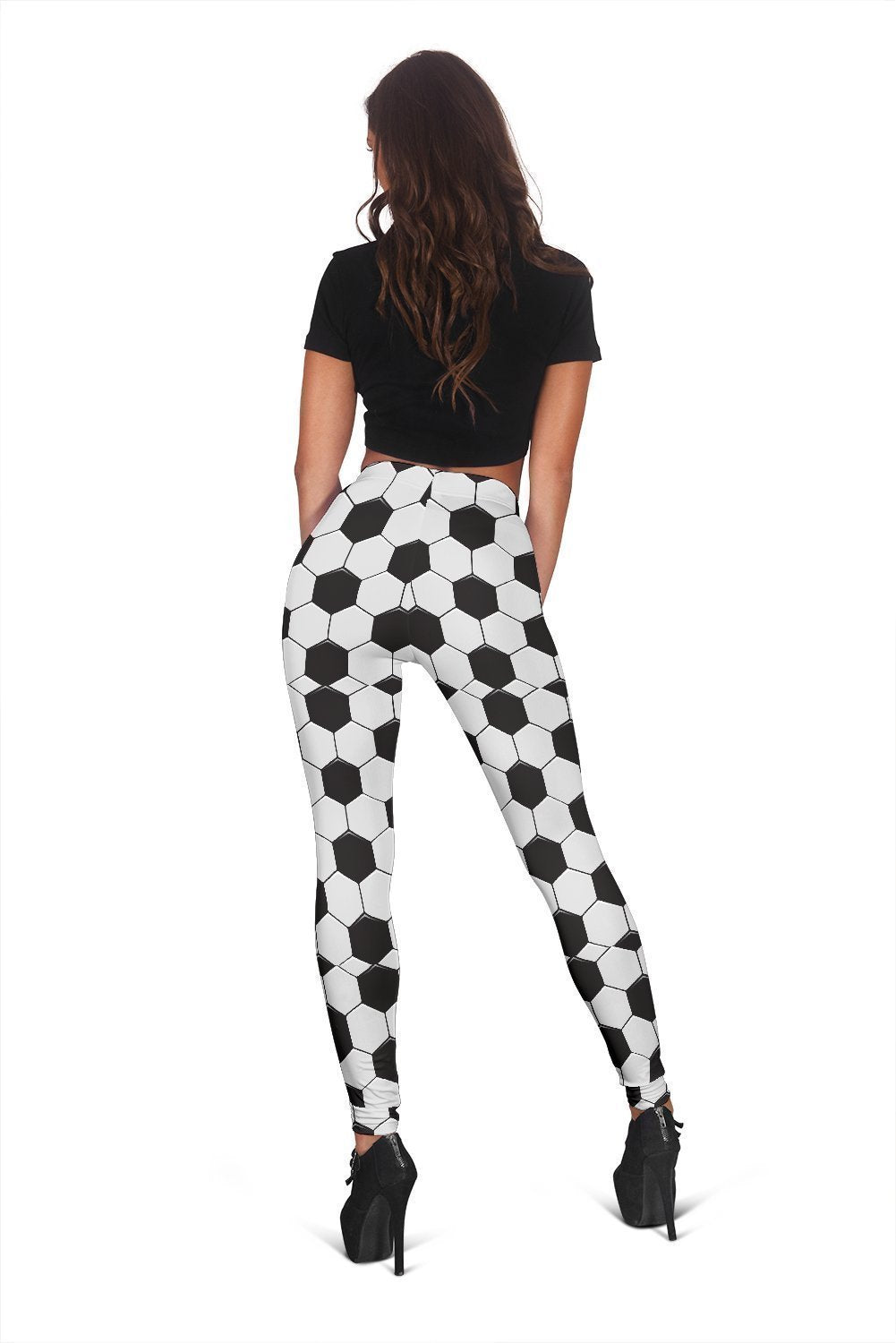 Soccer Print Pattern Women Leggings-grizzshop