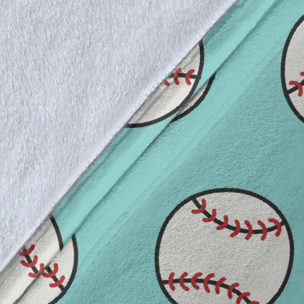 Softball Pattern Print Blanket-grizzshop