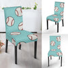 Softball Pattern Print Chair Cover-grizzshop