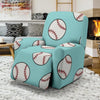 Softball Pattern Print Recliner Cover-grizzshop