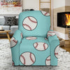 Softball Pattern Print Recliner Cover-grizzshop