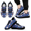Softball Print Pattern Black Sneaker Shoes For Men Women-grizzshop