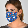 Softball Print Pattern Face Mask-grizzshop