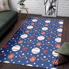 Softball Print Pattern Floor Mat-grizzshop