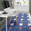 Softball Print Pattern Floor Mat-grizzshop