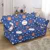 Softball Print Pattern Loveseat Cover-grizzshop