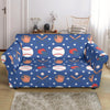 Softball Print Pattern Loveseat Cover-grizzshop